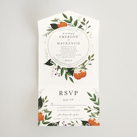 All-in-One Wedding Invitations