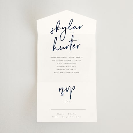 All-in-One Wedding Invitations