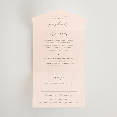 All-in-One Wedding Invitations
