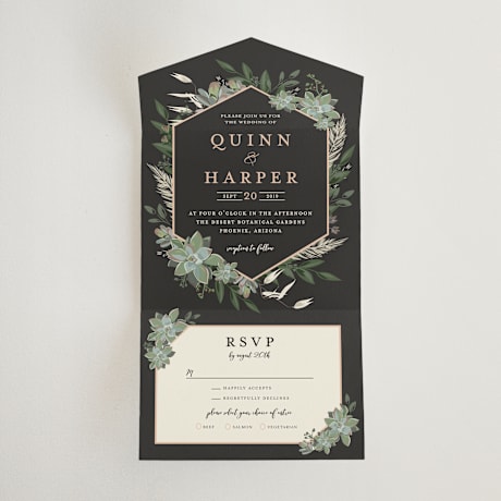 All-in-One Wedding Invitations