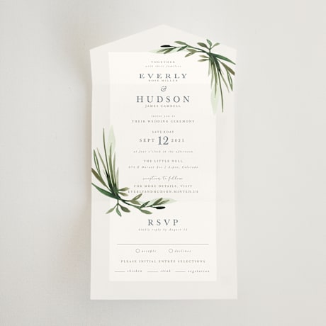 All-in-One Wedding Invitations