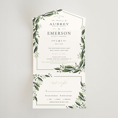 All-in-One Wedding Invitations