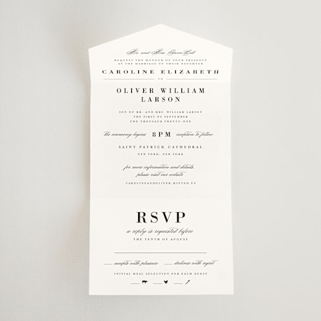 All-in-One Wedding Invitations