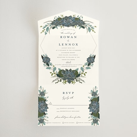 All-in-One Wedding Invitations