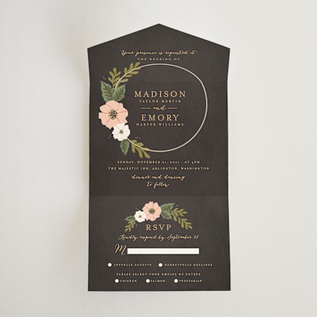 All-in-One Wedding Invitations