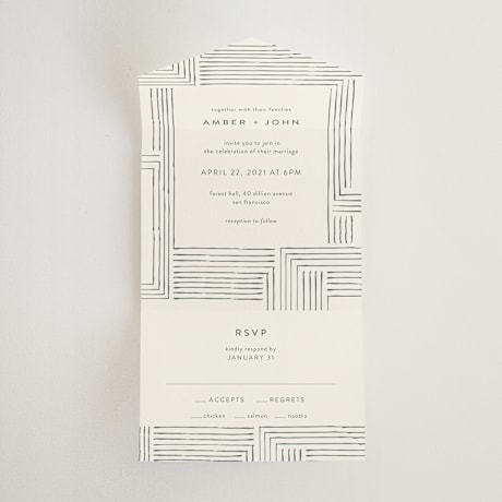 All-in-One Wedding Invitations