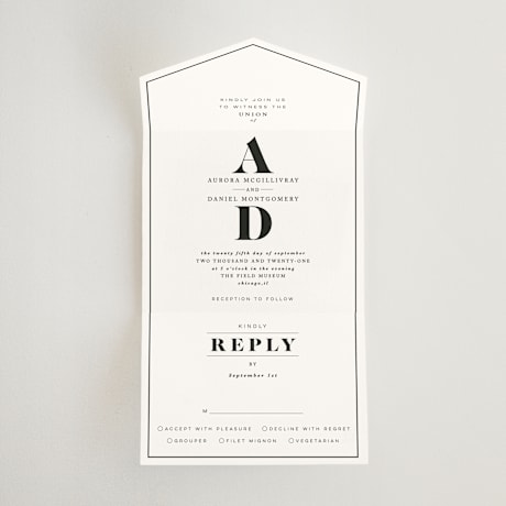 All-in-One Wedding Invitations