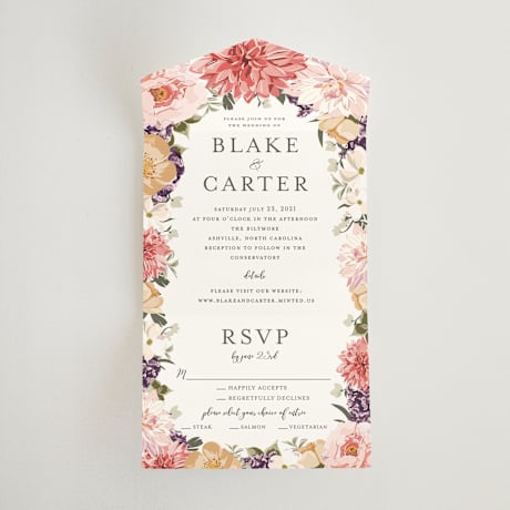 All-in-One Wedding Invitations
