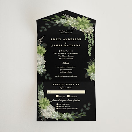 All-in-One Wedding Invitations