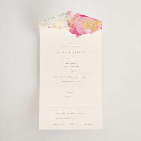 All-in-One Wedding Invitations