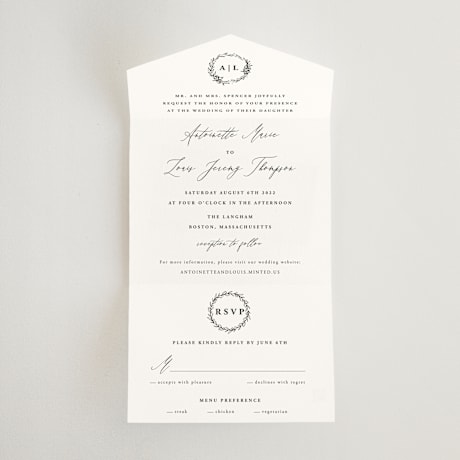 All-in-One Wedding Invitations