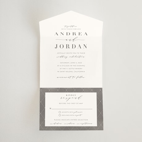 All-in-One Wedding Invitations