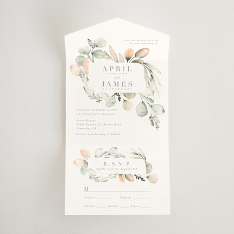 All-in-One Wedding Invitations