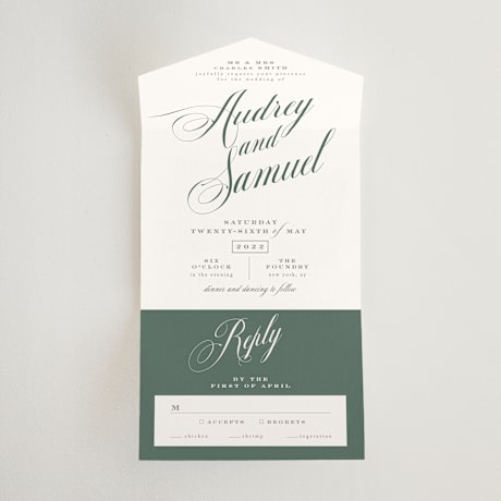 All-in-One Wedding Invitations