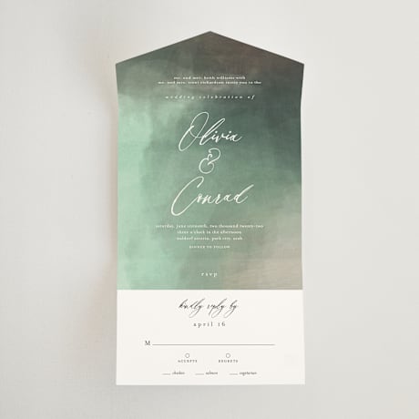 All-in-One Wedding Invitations