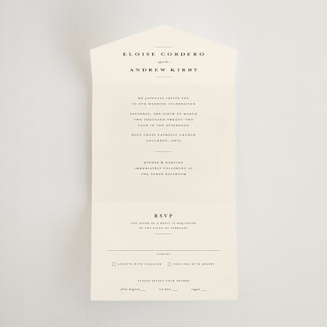 All-in-One Wedding Invitations