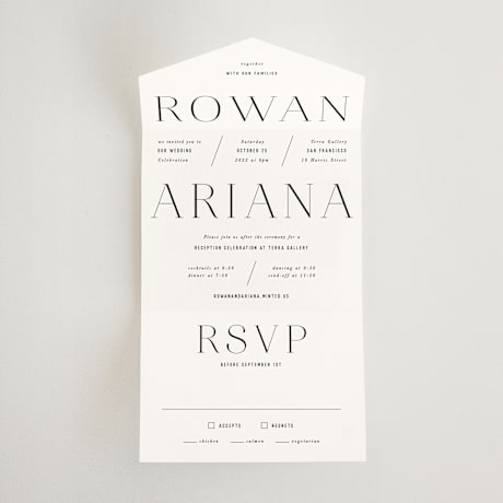 All-in-One Wedding Invitations