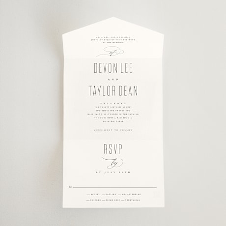 All-in-One Wedding Invitations