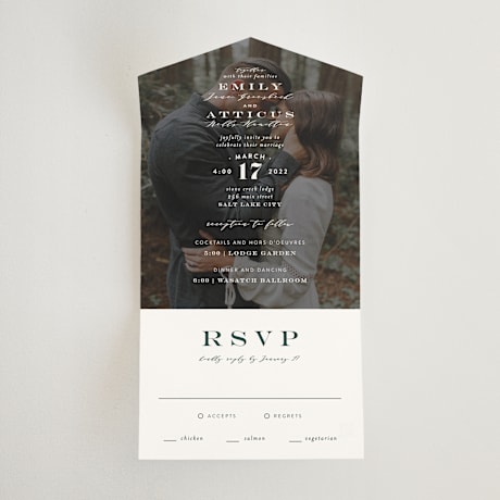 All-in-One Wedding Invitations