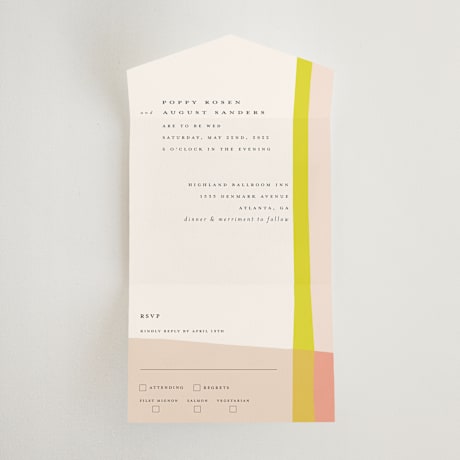 All-in-One Wedding Invitations