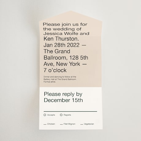All-in-One Wedding Invitations