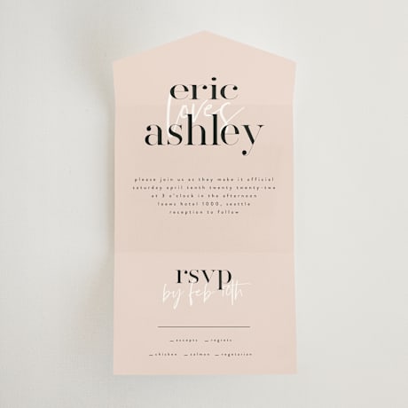 All-in-One Wedding Invitations