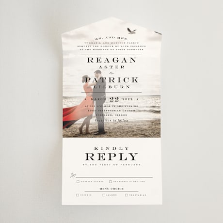 All-in-One Wedding Invitations