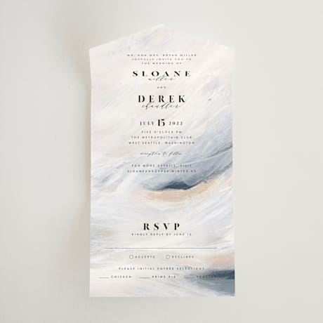 All-in-One Wedding Invitations