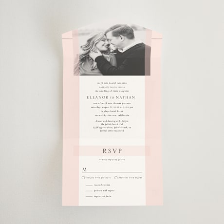 All-in-One Wedding Invitations