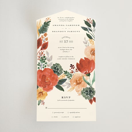 All-in-One Wedding Invitations