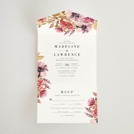 All-in-One Wedding Invitations