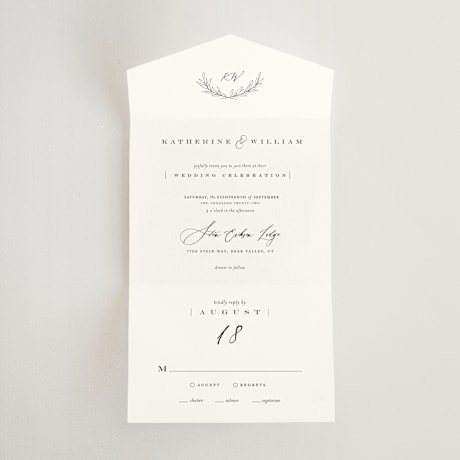 All-in-One Wedding Invitations