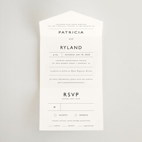 All-in-One Wedding Invitations