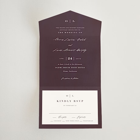 All-in-One Wedding Invitations