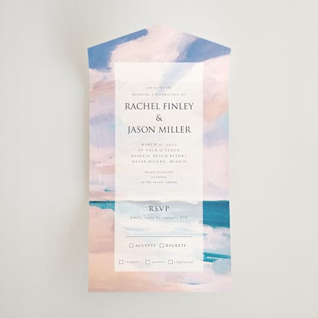 All-in-One Wedding Invitations