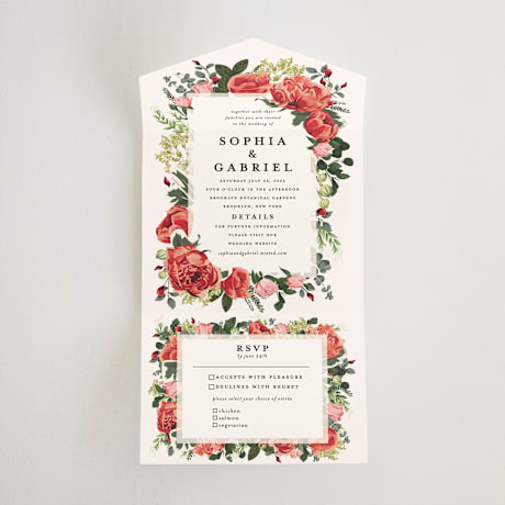 All-in-One Wedding Invitations
