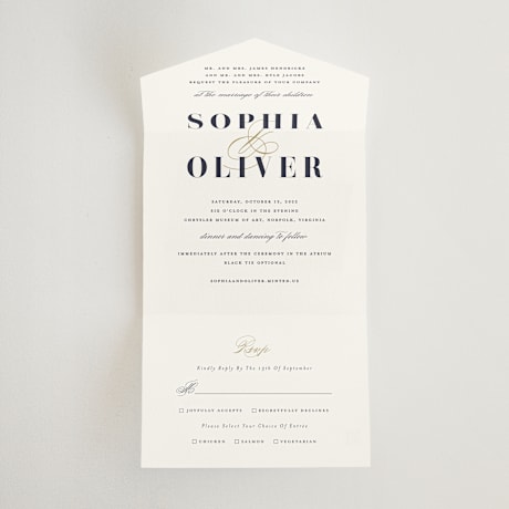 All-in-One Wedding Invitations