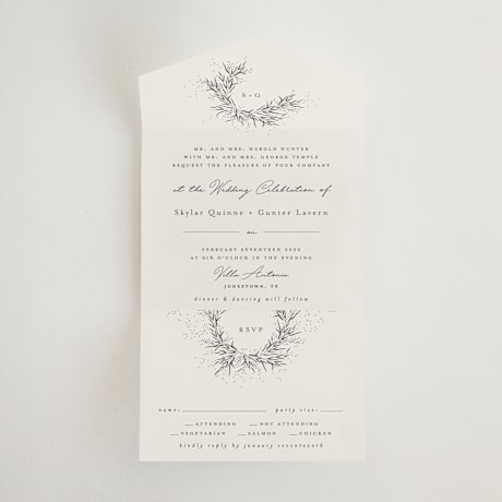 All-in-One Wedding Invitations