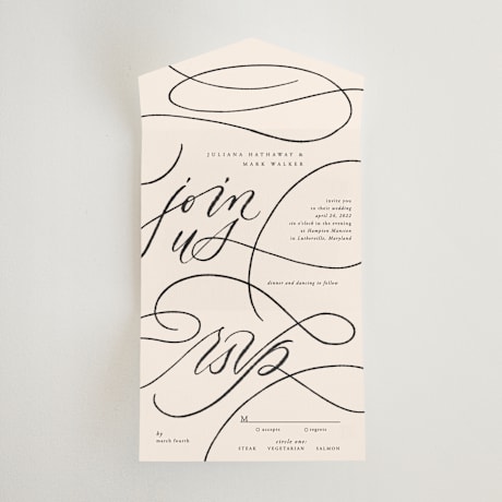 All-in-One Wedding Invitations