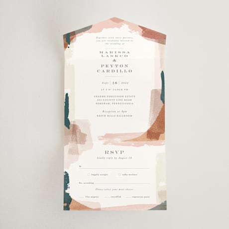 All-in-One Wedding Invitations