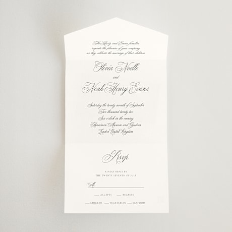 All-in-One Wedding Invitations