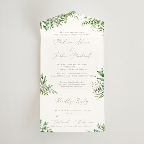 All-in-One Wedding Invitations