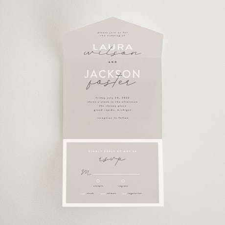 All-in-One Wedding Invitations
