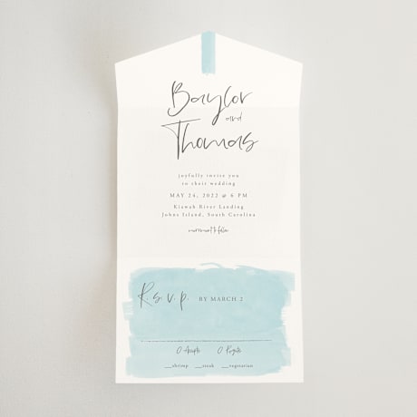 All-in-One Wedding Invitations