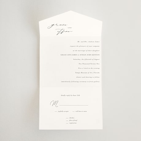 All-in-One Wedding Invitations