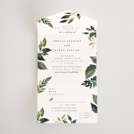 All-in-One Wedding Invitations