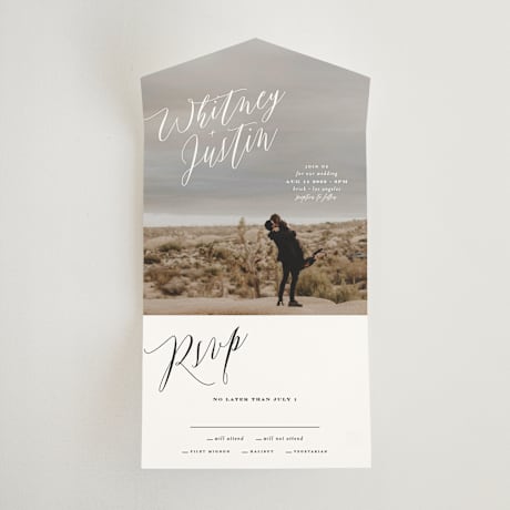 All-in-One Wedding Invitations