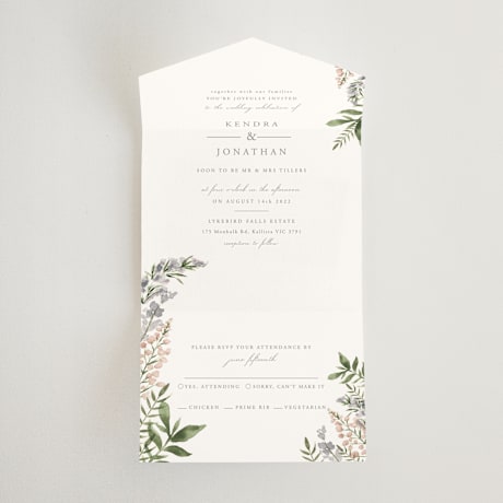 All-in-One Wedding Invitations