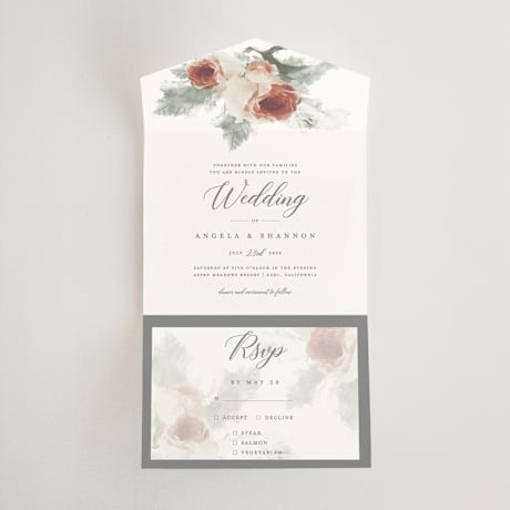 All-in-One Wedding Invitations