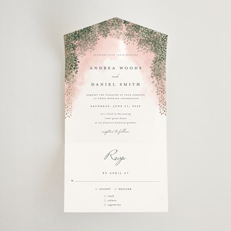 All-in-One Wedding Invitations